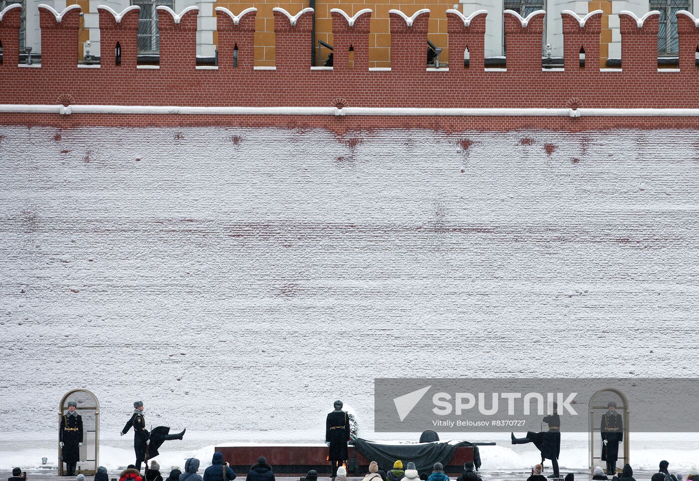 Snowfall in Moscow