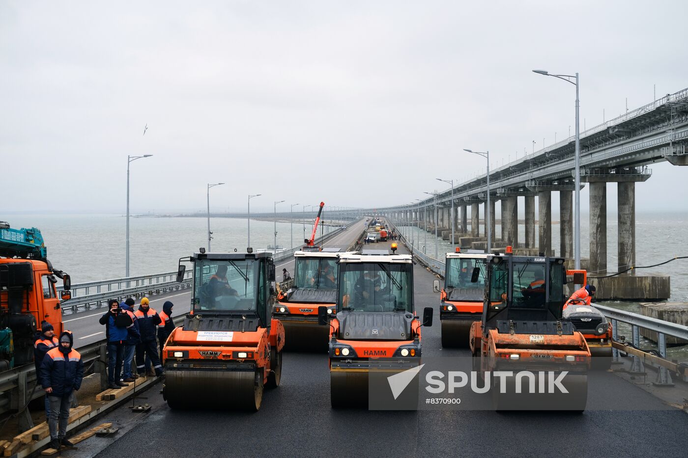 Russia Crimean Bridge Accident Restoration