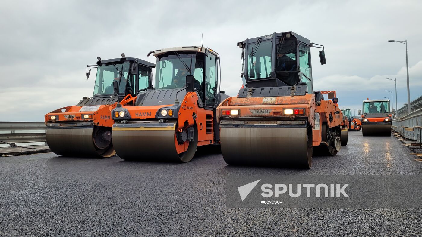 Russia Crimean Bridge Accident Restoration