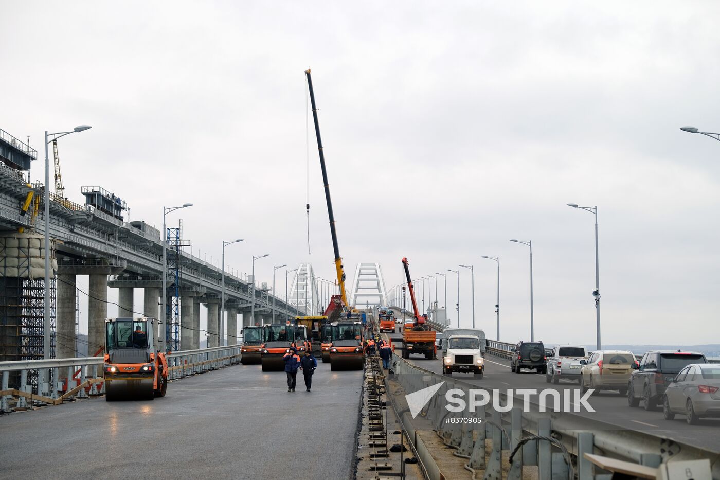 Russia Crimean Bridge Accident Restoration