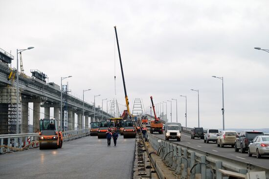 Russia Crimean Bridge Accident Restoration