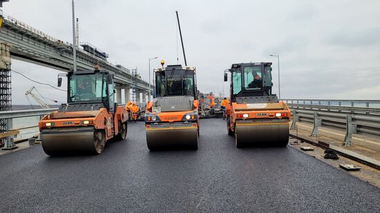 Russia Crimean Bridge Accident Restoration