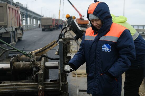Russia Crimean Bridge Accident Restoration