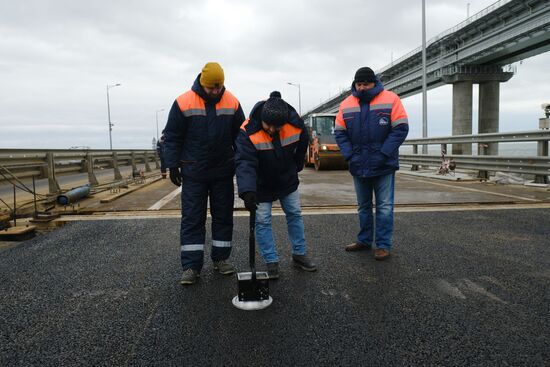 Russia Crimean Bridge Accident Restoration