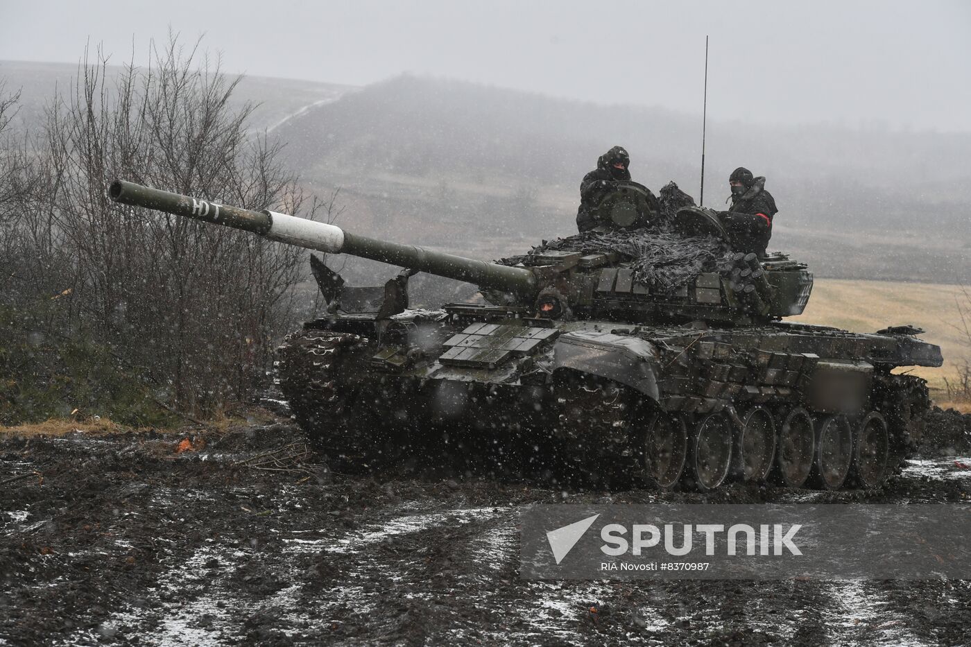 Russia Ukraine Military Operation Tank Unit