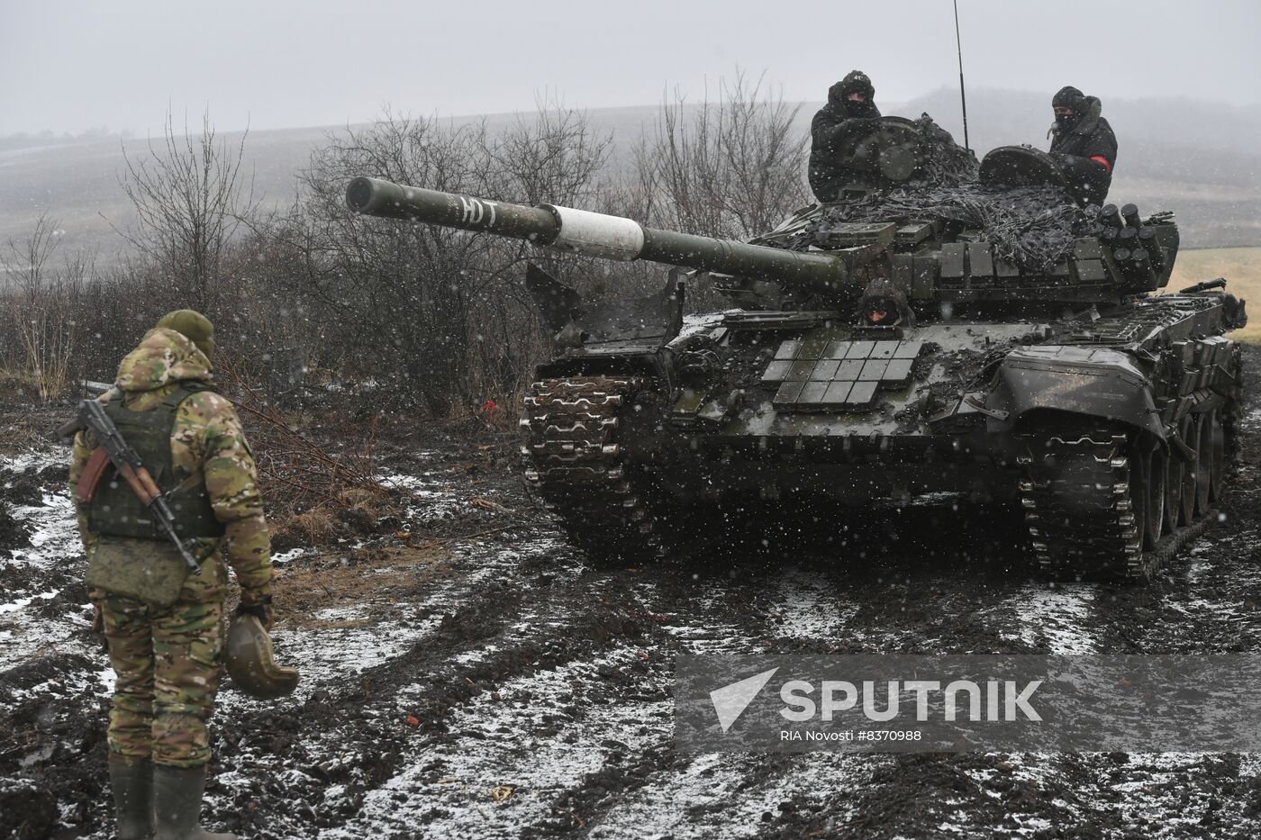 Russia Ukraine Military Operation Tank Unit