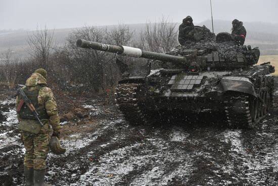 Russia Ukraine Military Operation Tank Unit