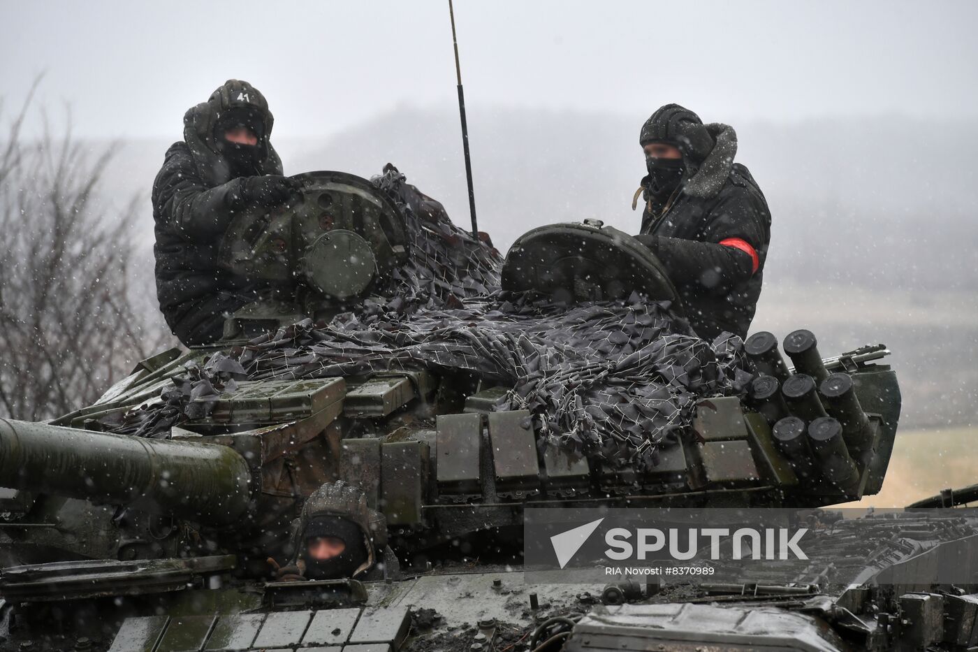 Russia Ukraine Military Operation Tank Unit