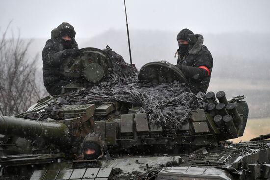 Russia Ukraine Military Operation Tank Unit