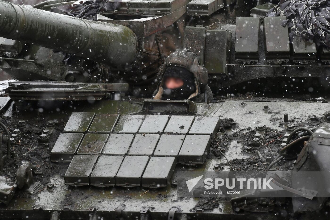 Russia Ukraine Military Operation Tank Unit