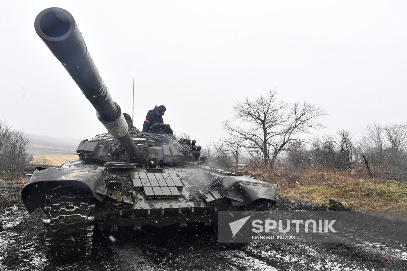 Russia Ukraine Military Operation Tank Unit