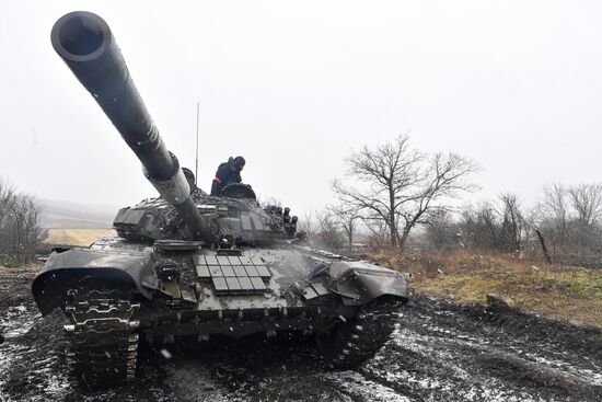 Russia Ukraine Military Operation Tank Unit