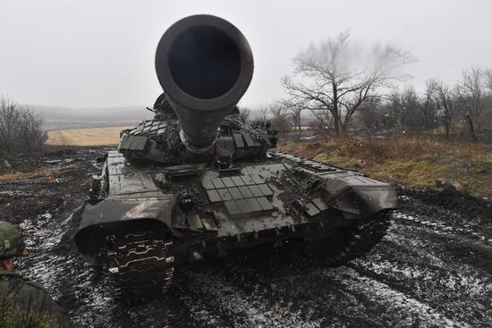 Russia Ukraine Military Operation Tank Unit