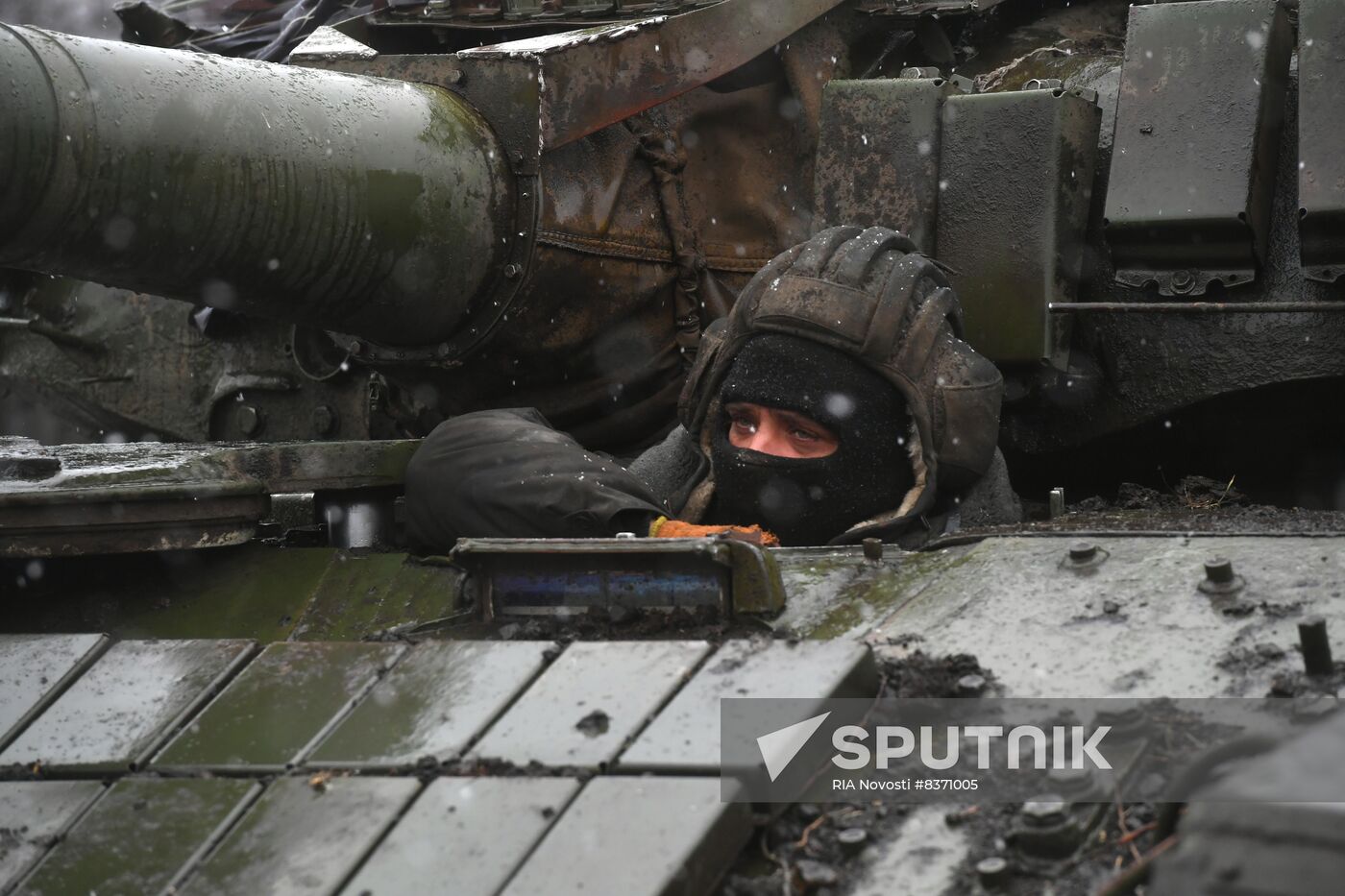 Russia Ukraine Military Operation Tank Unit