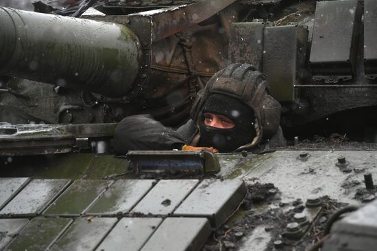 Russia Ukraine Military Operation Tank Unit