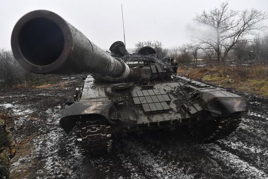 Russia Ukraine Military Operation Tank Unit