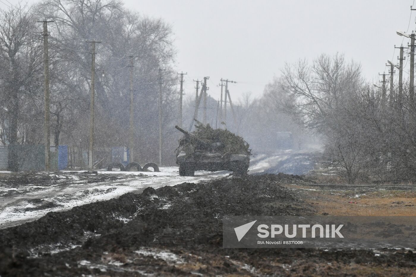 Russia Ukraine Military Operation Tank Unit