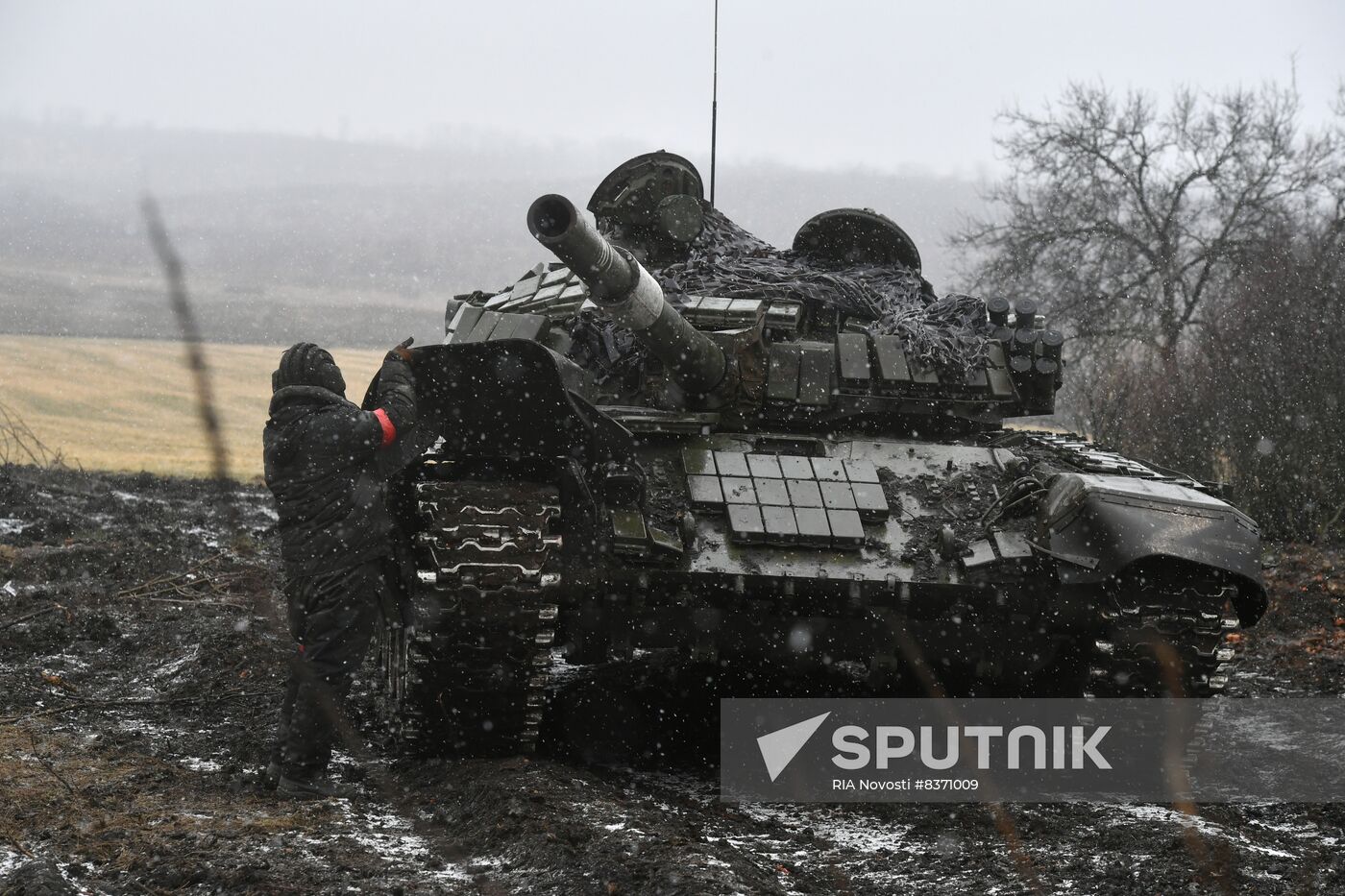 Russia Ukraine Military Operation Tank Unit