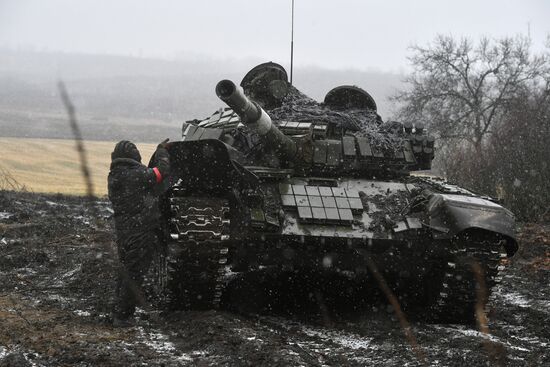 Russia Ukraine Military Operation Tank Unit