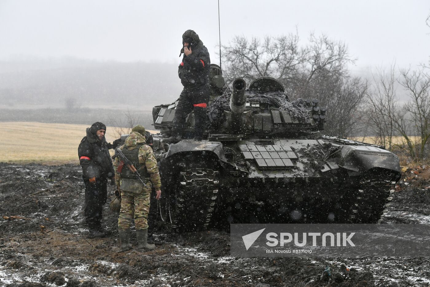 Russia Ukraine Military Operation Tank Unit