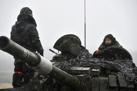 Russia Ukraine Military Operation Tank Unit