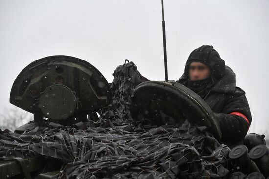 Russia Ukraine Military Operation Tank Unit