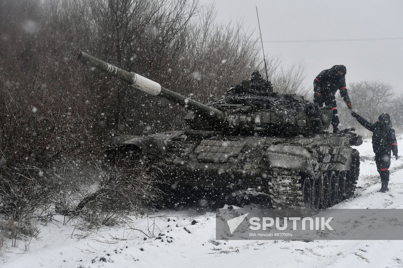 Russia Ukraine Military Operation Tank Unit