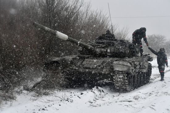 Russia Ukraine Military Operation Tank Unit