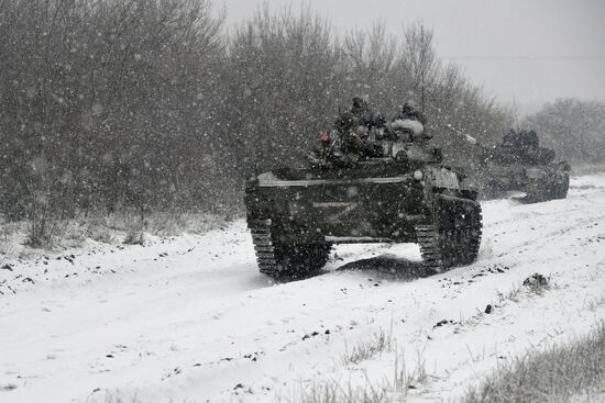 Russia Ukraine Military Operation Tank Unit