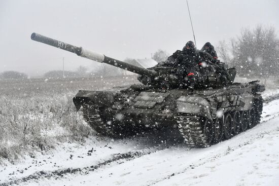 Russia Ukraine Military Operation Tank Unit