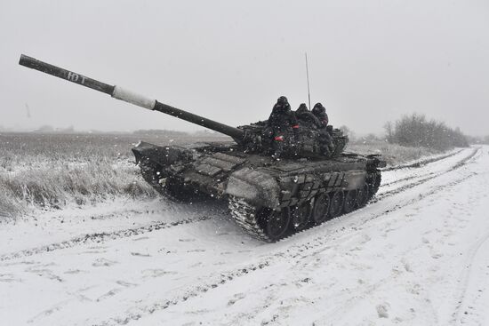 Russia Ukraine Military Operation Tank Unit
