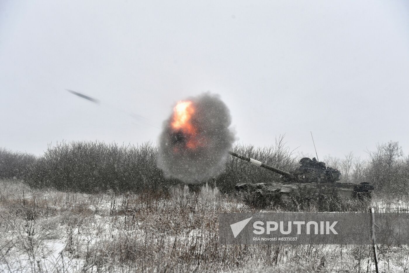 Russia Ukraine Military Operation Tank Unit