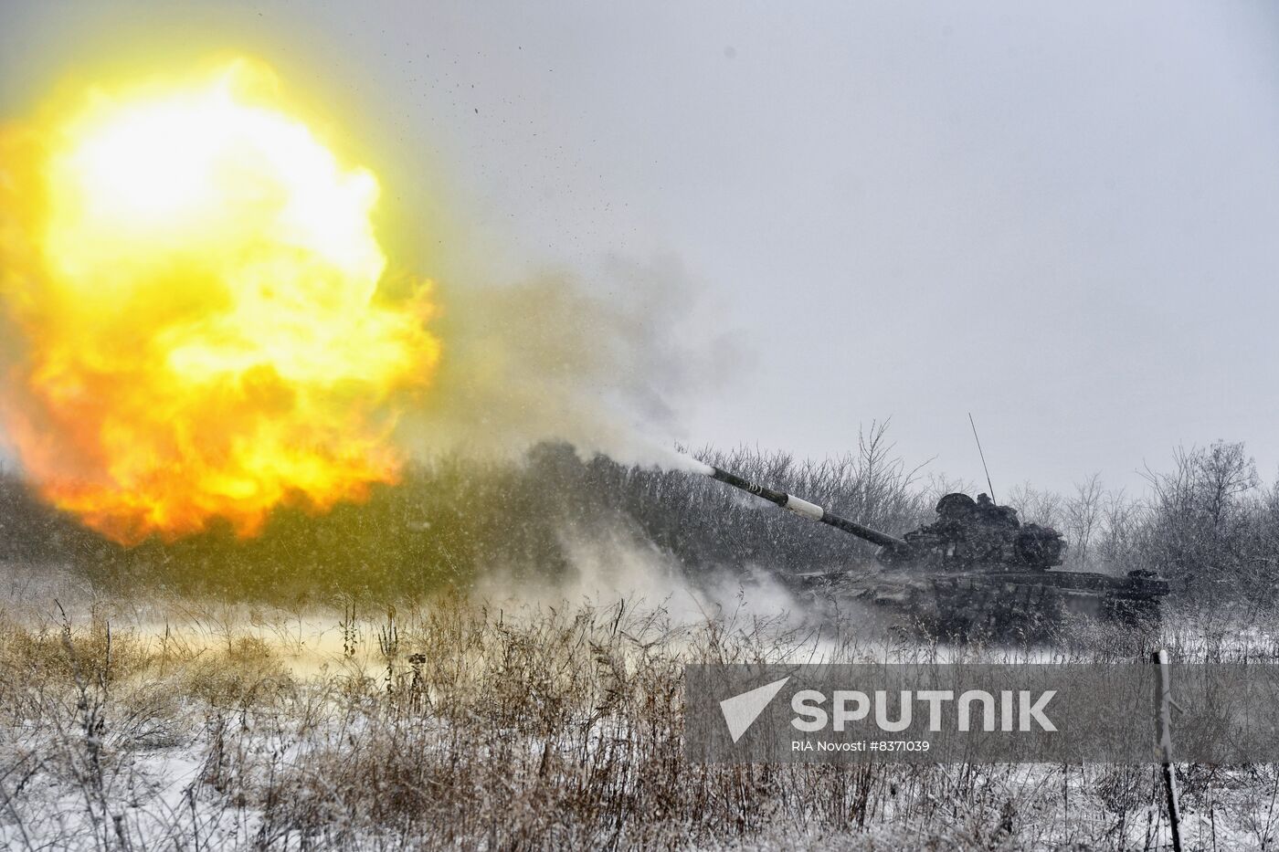 Russia Ukraine Military Operation Tank Unit