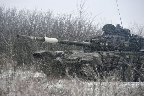 Russia Ukraine Military Operation Tank Unit