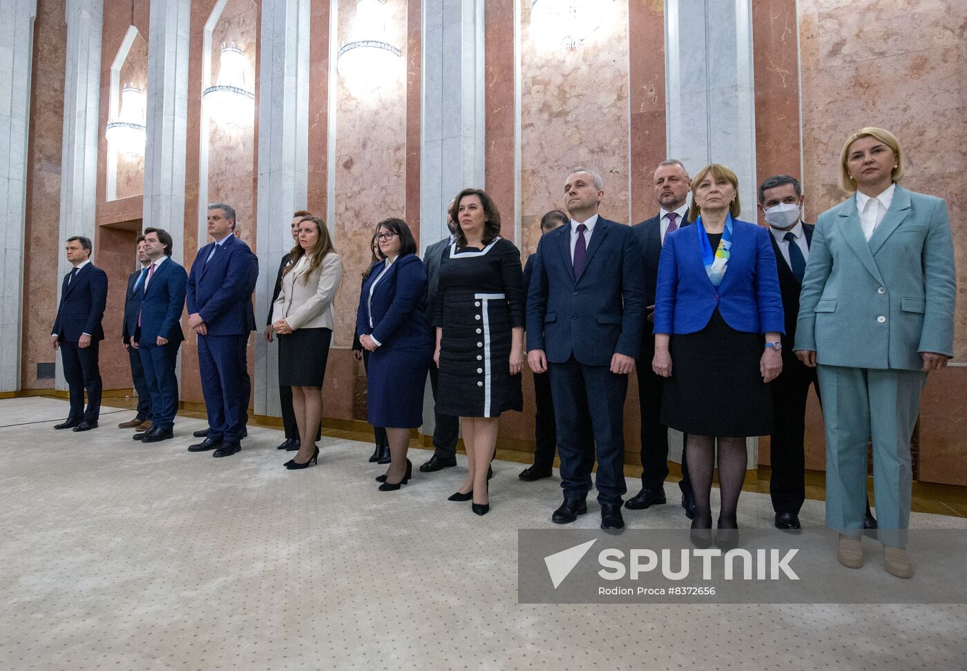 Moldova New Government Swearing-in Ceremony