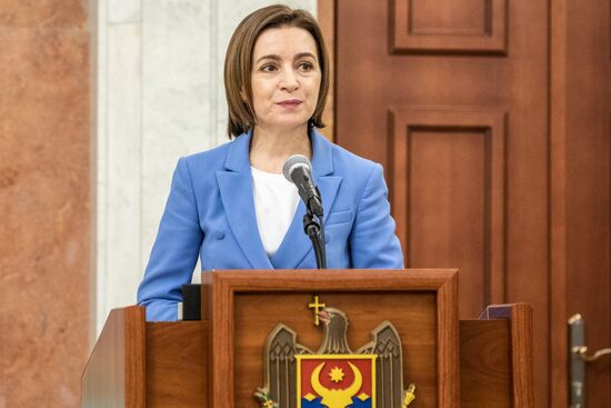 Moldova New Government Swearing-in Ceremony