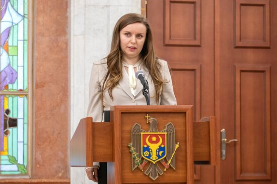 Moldova New Government Swearing-in Ceremony