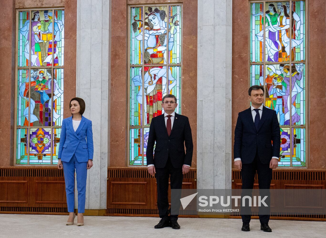 Moldova New Government Swearing-in Ceremony