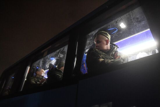 Russia Ukraine Military Operation POW Exchange Arrival