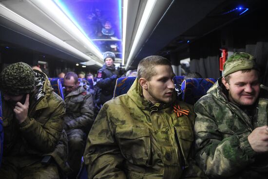 Russia Ukraine Military Operation POW Exchange Arrival