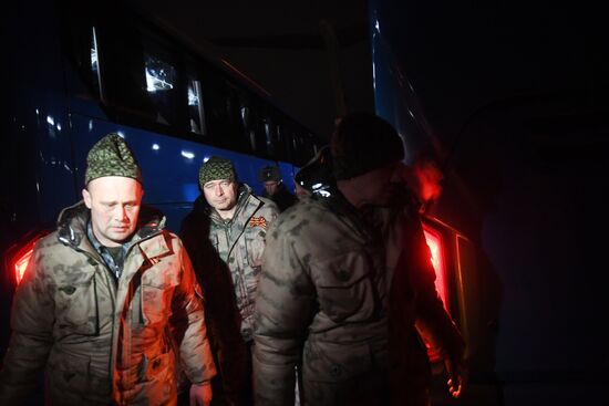 Russia Ukraine Military Operation POW Exchange Arrival