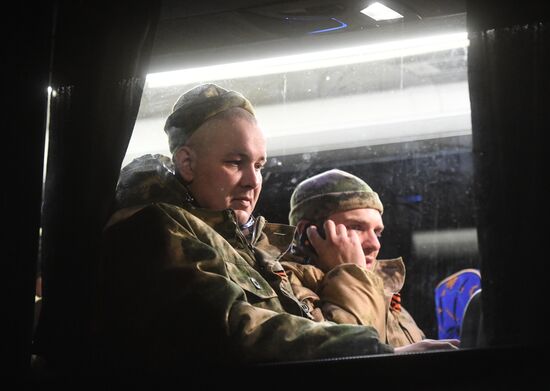 Russia Ukraine Military Operation POW Exchange Arrival