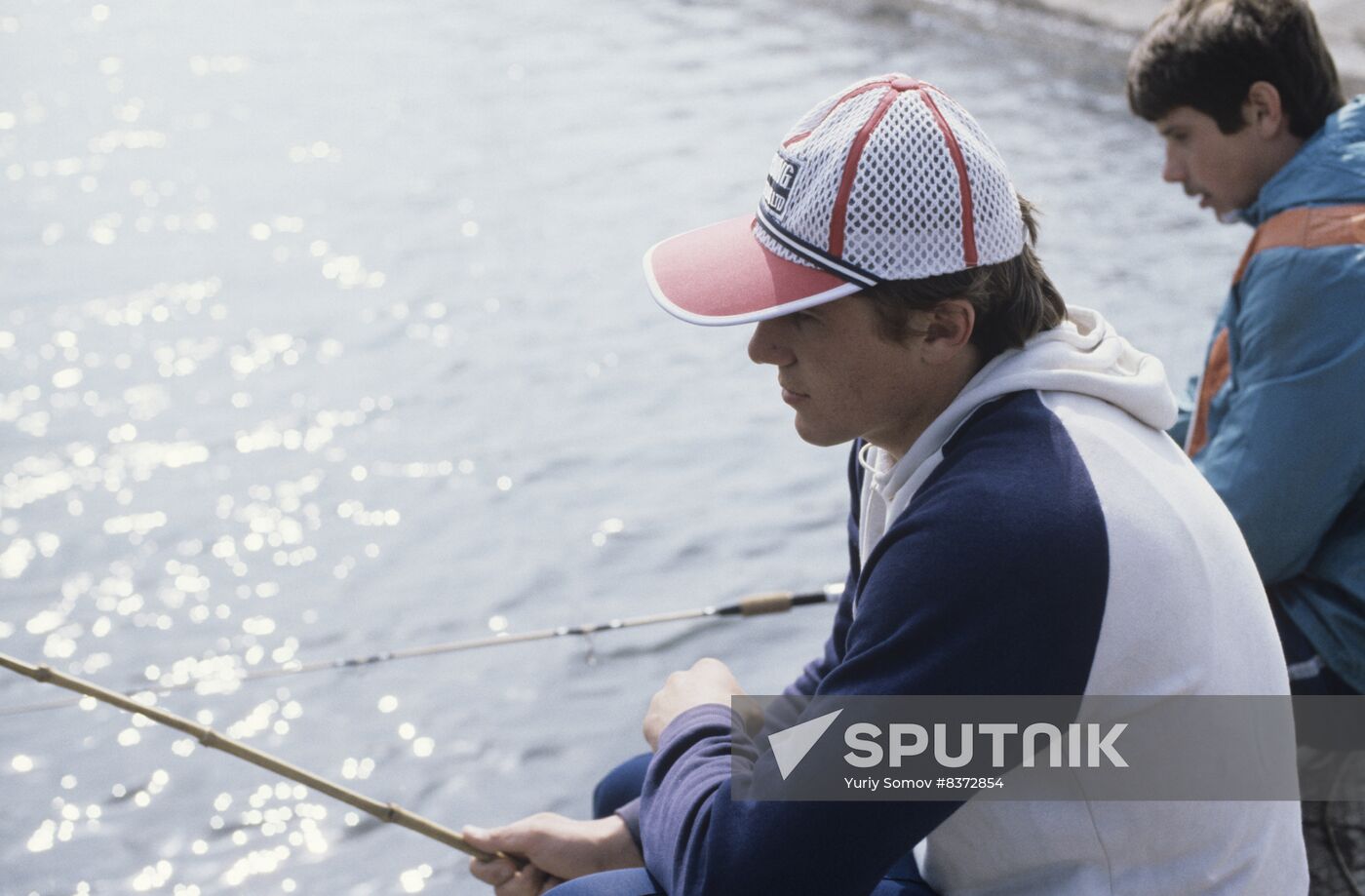 Soviet track and field athletes Sergei Bubka and Vasily Bubka