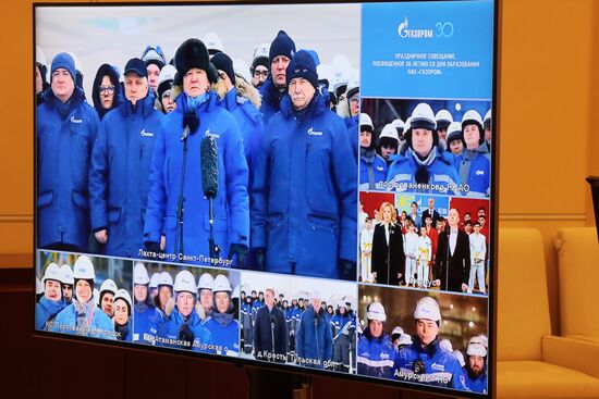 Russia Putin Gazprom Anniversary