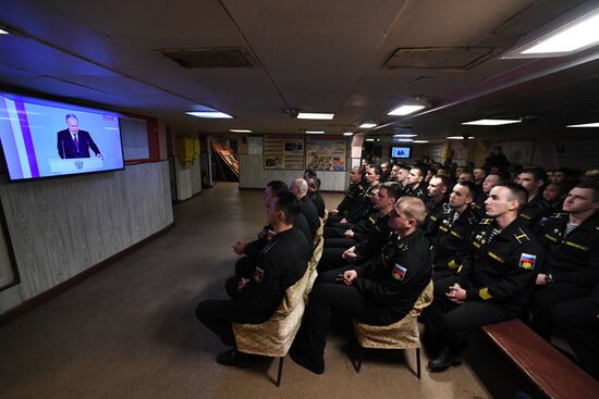 Russia Putin Federal Assembly Address Broadcast