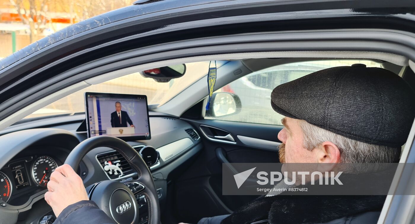 Russia Putin Federal Assembly Address Broadcast