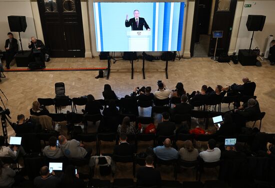 Russia Putin Federal Assembly Address Broadcast