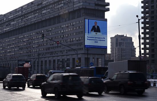 Russia Putin Federal Assembly Address Broadcast