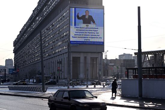 Russia Putin Federal Assembly Address Broadcast