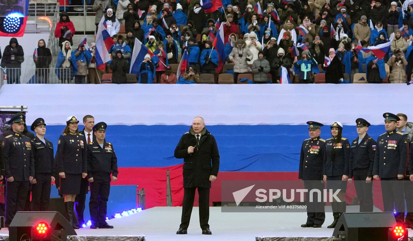 Russia Putin Military Support Concert